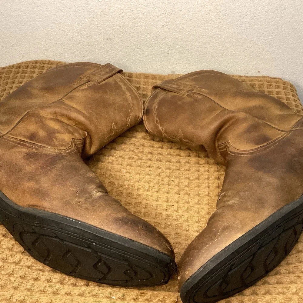 Ariat Heritage Roper Mens Sz 11.5 D US 35525 Brown Leather Cowboy Boot Western - Picture 6 of 11